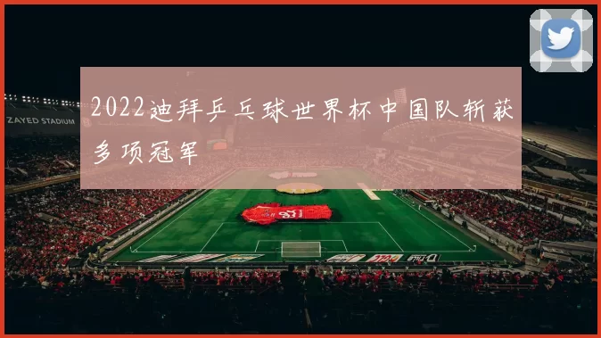 2022迪拜乒乓球世界杯中国队斩获多项冠军