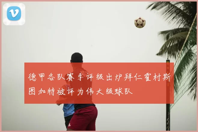 德甲各队赛季评级出炉拜仁霍村斯图加特被评为伟大级球队
